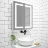 Toreno 600x700mm LED Illuminated 2-Door Mirror Cabinet incl. Motion Sensor - MIR014 -Bathroom Mirrors Shop MIR014 np