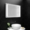 Toreno 800x600mm LED Illuminated Bathroom Mirror inc. Anti-Fog & Touch Sensor - MIR019 -Bathroom Mirrors Shop MIR019 P1