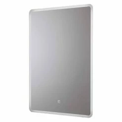 Croydex Chilcombe Hang N Lock Illuminated Mirror with Demister Pad 500 x 700mm - MM720200E -Bathroom Mirrors Shop MM720200E D4 460
