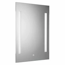 Croydex Henbury Hang N Lock Illuminated Mirror with Demister Pad 700 x 500mm - MM720300E -Bathroom Mirrors Shop MM720300E D4 460