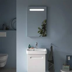 Duravit No.1 450 x 700mm Illuminated LED Mirror - N17950000000000 -Bathroom Mirrors Shop N17950000000000 D2 460