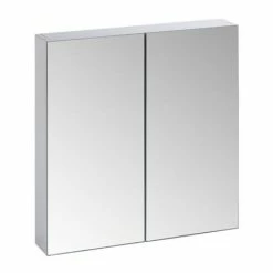 Tavistock Observe Double Door Mirror Cabinet - Gloss White