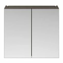 Brooklyn 800mm Grey Avola Bathroom Mirror Cabinet - 2 Door 4 Brooklyn 800mm Grey Avola Bathroom Mirror Cabinet - 2 Door -Bathroom Mirrors Shop OFF519 d2 460