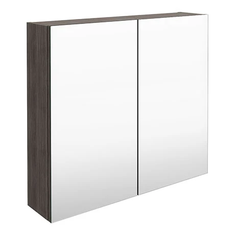 OFF519_prod.jpg Brooklyn 800mm Grey Avola Bathroom Mirror Cabinet - 2 Door -Bathroom Mirrors Shop OFF519 prod