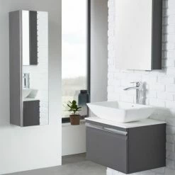 Roper Rhodes 320mm Mirrored Storage Unit - Gloss White 3 Roper Rhodes 320mm Mirrored Storage Unit - Gloss White -Bathroom Mirrors Shop PURS 600 CE D1NNN 460