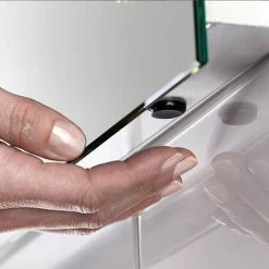 Sensio Aspen Diffused Double LED Mirror Cabinet with Shaving Socket - SE30816C0 -Bathroom Mirrors Shop SE30766C0 D2 460