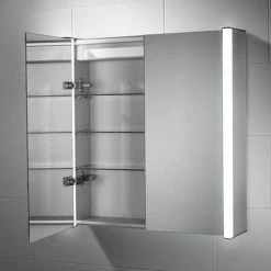 Sensio Aspen Diffused Double LED Mirror Cabinet with Shaving Socket - SE30816C0 -Bathroom Mirrors Shop SE30816C0 D2 460