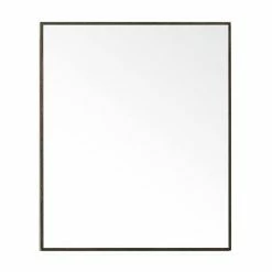 550mm Slimline Mirror Cabinet Dark Oak -Bathroom Mirrors Shop SMCDO D5 460