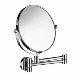Smedbo Outline - Polished Chrome Shaving/Make Up Mirror on Swing Arm - FK438