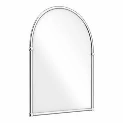 Chatsworth Traditional 673 x 490mm Arched Mirror - Chrome -Bathroom Mirrors Shop TMC01 detail03 460