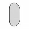 Arezzo Matt Black 500 x 800mm Capsule Mirror