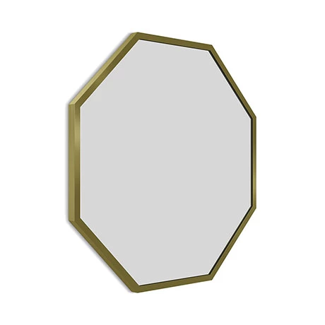 VEN6OCBB_P.jpg Arezzo Brushed Brass 600mm Octagon Mirror -Bathroom Mirrors Shop VEN6OCBB P