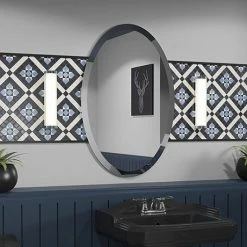 Venice 600 x 900mm Oval Bevelled Mirror