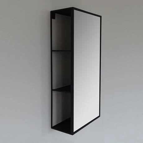 VENMIR3060_D2_460.jpg Venice Black 300 x 600mm Mirror with Open Shelves -Bathroom Mirrors Shop VENMIR3060 D2 460