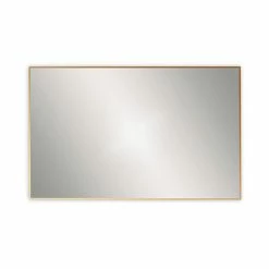 Venice Brushed Brass 1200 x 700mm Rectangular Mirror