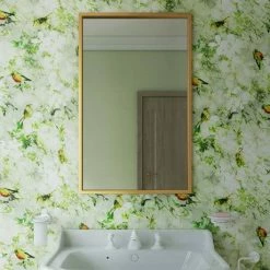 Venice Brushed Brass 1200 x 700mm Rectangular Mirror -Bathroom Mirrors Shop VENR4070BRA D2 460 1