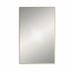 Venice Brushed Brass 800 x 1000mm Rectangular Mirror