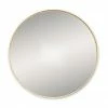Venice Brushed Brass 600mm Round Mirror -Bathroom Mirrors Shop VENR60BRA P