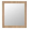 Valencia Naturale Oak Effect Framed Mirror 650 x 700mm