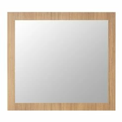 Valencia Naturale Oak Effect Framed Mirror 800 x 700mm