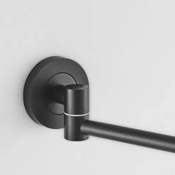 Venice Matt Black 5x Magnifying Cosmetic Mirror with Round Wall Plate -Bathroom Mirrors Shop VNCMRNMB D3 460