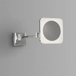Venice Chrome Square 3x Magnifying LED Cosmetic Mirror -Bathroom Mirrors Shop VNCMSQU D2 460