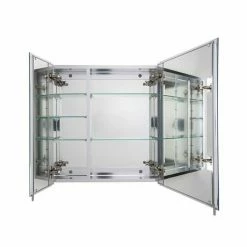 Croydex Newton Double Door Bi-View Mirror Cabinet with FlexiFix - WC102069 -Bathroom Mirrors Shop WC102069 D2 460