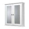 Croydex Ashby White Wooden Double Door Mirror Cabinet with FlexiFix - WC280022 2 Croydex Ashby White Wooden Double Door Mirror Cabinet with FlexiFix - WC280022 -Bathroom Mirrors Shop WC280022 P