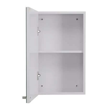 WC450622_D2_460.jpg Croydex Carra White Single Door Mirror Cabinet - WC450622 -Bathroom Mirrors Shop WC450622 D2 460
