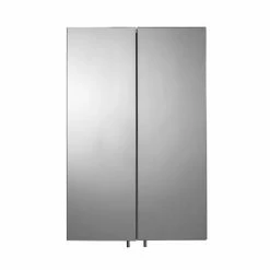 Croydex Avisio Double Door Stainless Steel Corner Mirror Cabinet - WC766105 -Bathroom Mirrors Shop WC766105 D2 460