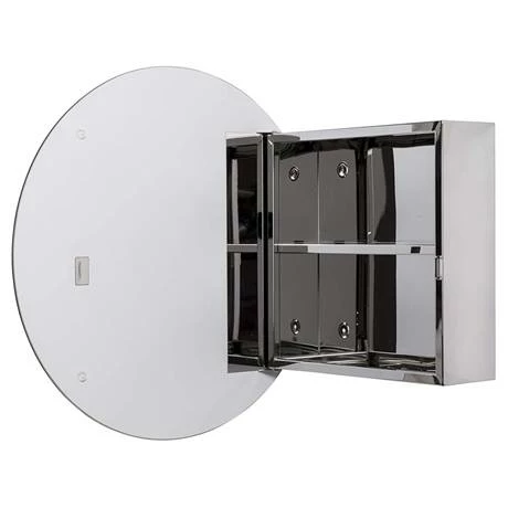 WC836005_n_d1_460.jpg Croydex Severn Circular Door Mirror Cabinet - Stainless Steel - WC836005 -Bathroom Mirrors Shop WC836005 n d1 460