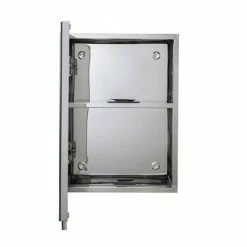 Croydex Avon Single Door Stainless Steel Mirror Cabinet - WC856005 -Bathroom Mirrors Shop WC856005 D2 460
