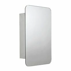 Croydex Medway Round Edges Mirror Cabinet with FlexiFix - WC871505