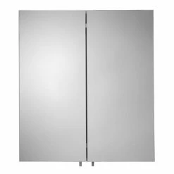 Croydex Finchley Stainless Steel Double Door Mirror Cabinet with FlexiFix - WC940205 -Bathroom Mirrors Shop WC940205 D2 460