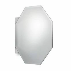 Croydex Favo Octagonal Mirrored Door Cabinet with Bevelled Edging - WC970005 -Bathroom Mirrors Shop WC970005 D3 460