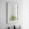Chatsworth Mirror (600 x 400mm - White) 2 Chatsworth Mirror (600 x 400mm - White) -Bathroom Mirrors Shop WHDANMIR n p