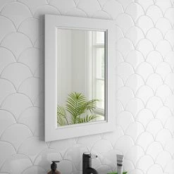 Chatsworth Mirror (600 x 400mm - White)