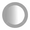 Imperial Annabel Grey Ecru Luxury Round Wooden Frame Mirror