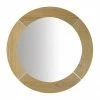 Imperial Annabel Natural Oak Luxury Round Wooden Frame Mirror